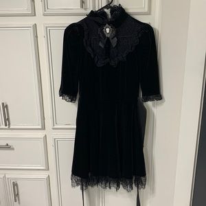 Dolls Kill Velvet Dress by Widow
